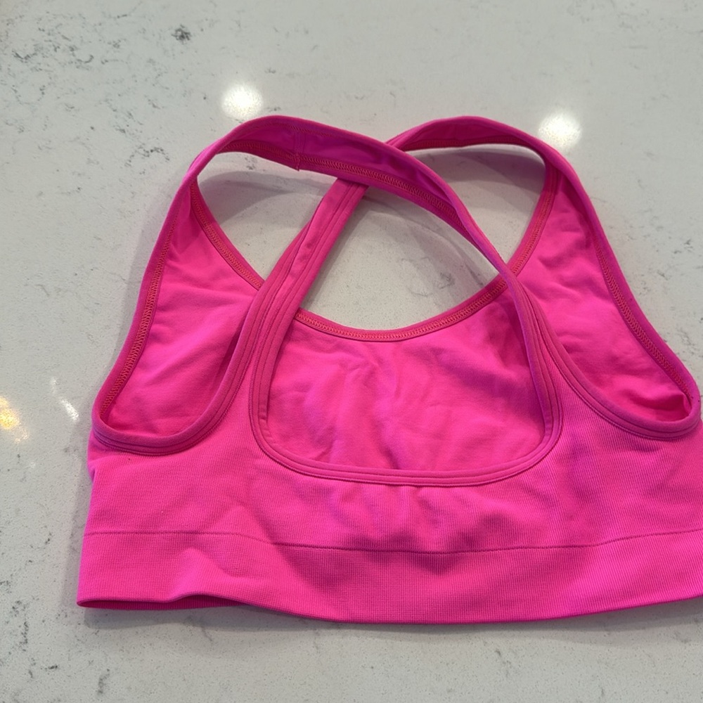 TLA morgan stewart sport Touché LA pop star pink neon seamless sports bra - Picture 12 of 12